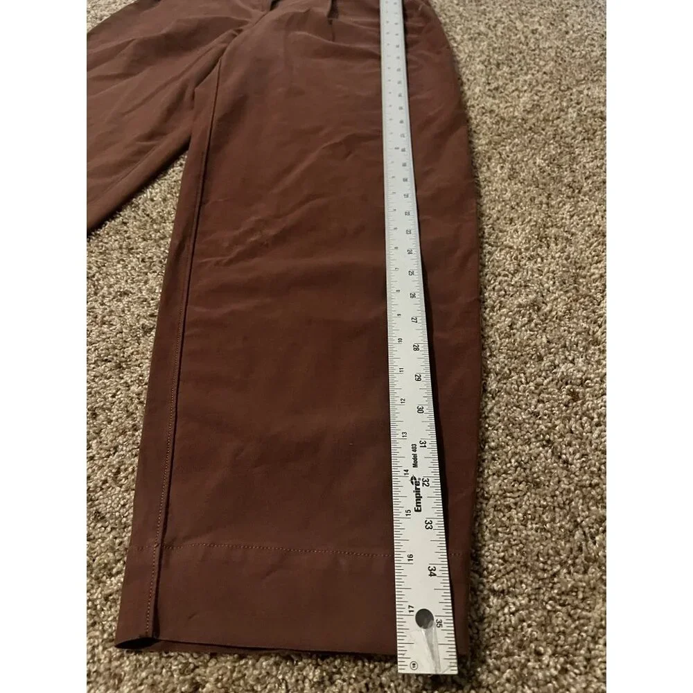 Lululemon Brown Capri wide leg work attire Pants (with marking) size 25